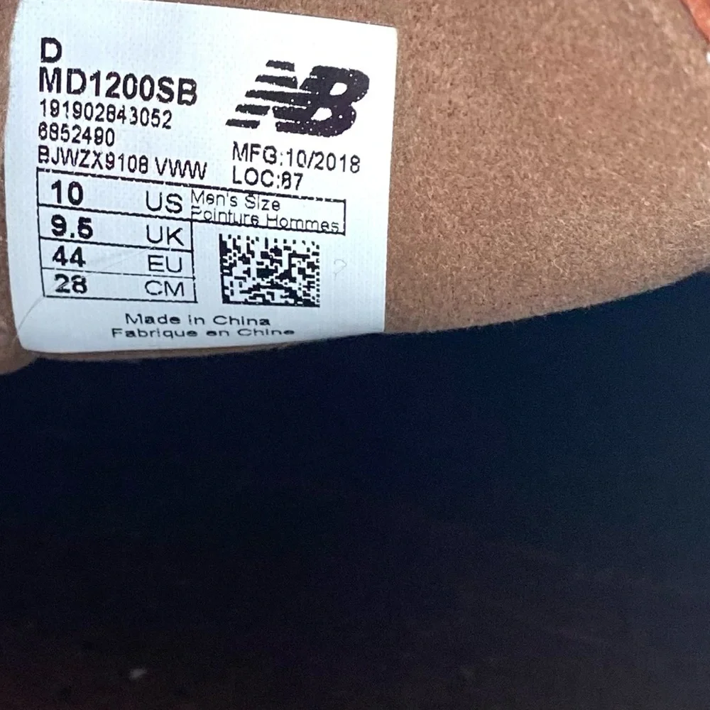 New Balance MD1200 Men’s Leather Walking Boat Shoes Brown Size 10